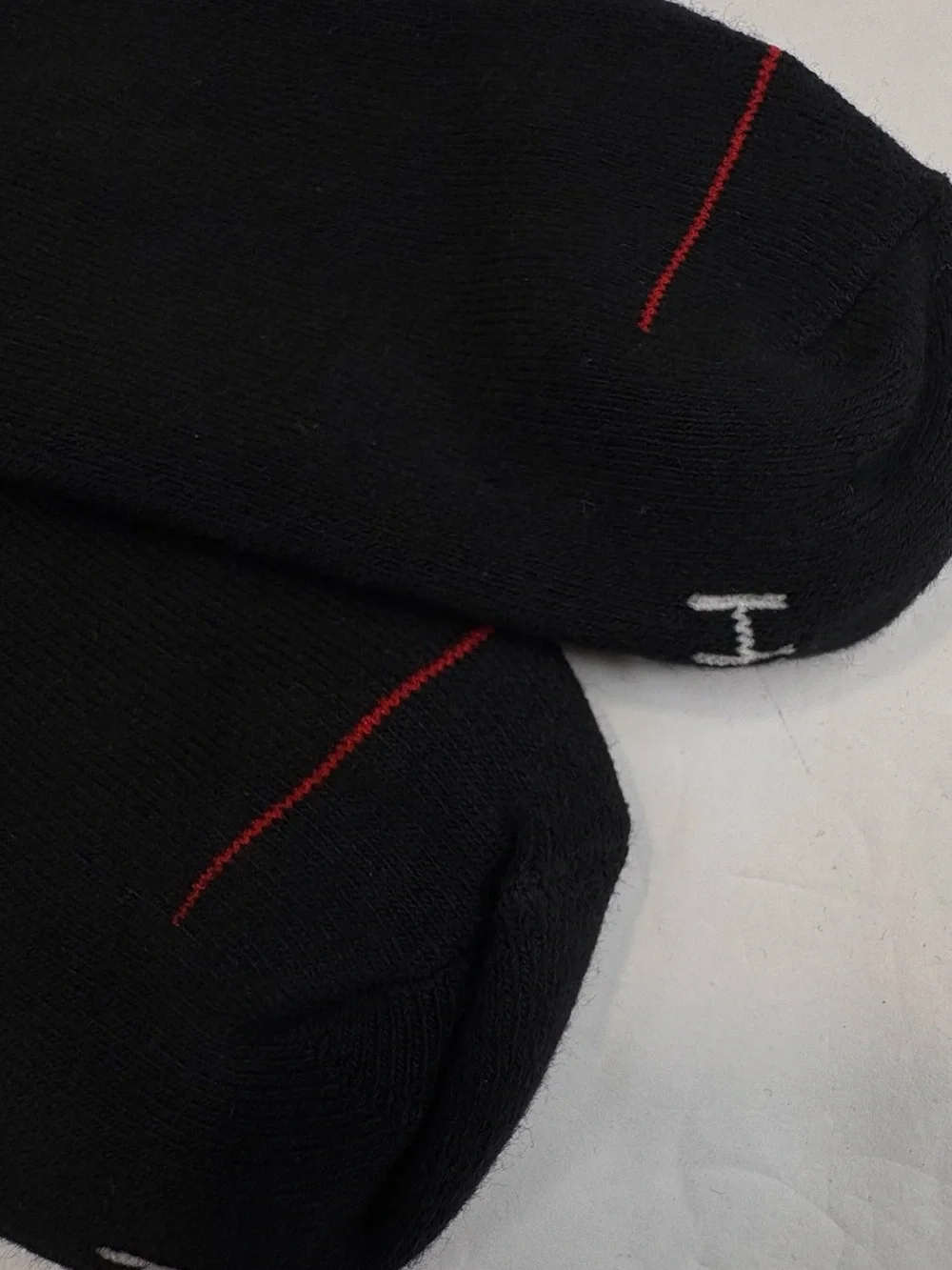 New Supreme x Hanes Crew Socks 2 Pairs Men's Size 6-12 Black Cotton Stretch